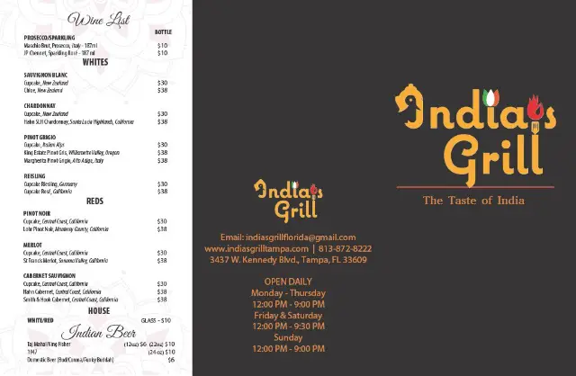 India’s Grill page 1