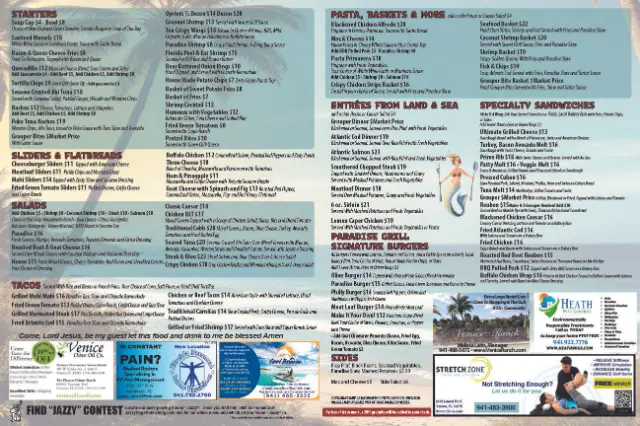 Paradise Grill page 1